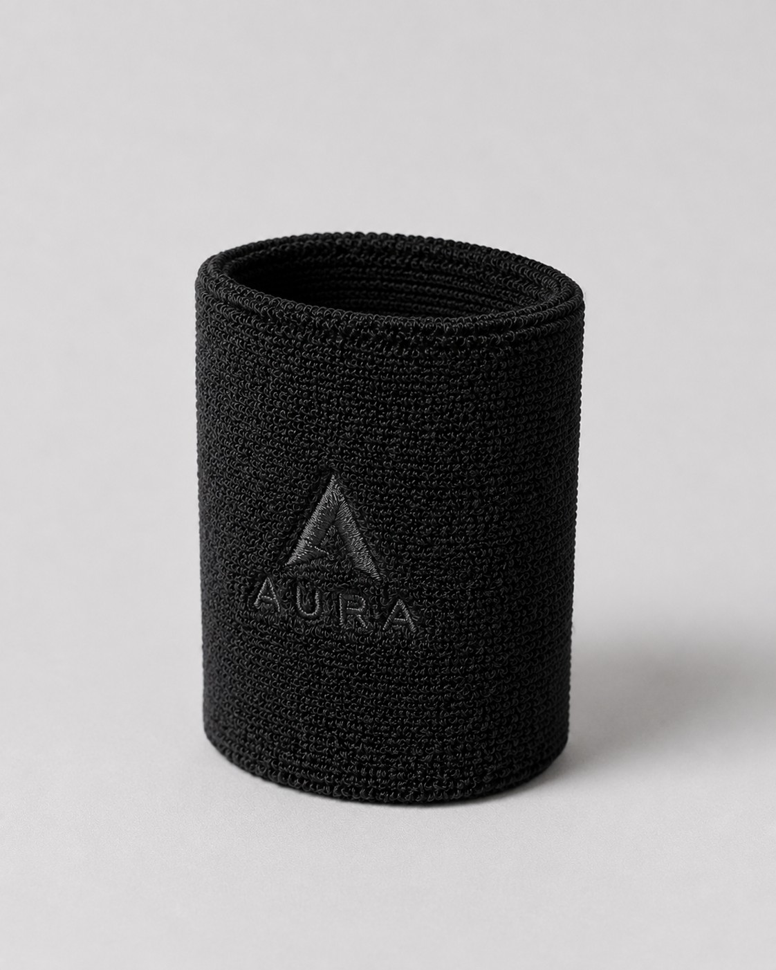 AURA Sweat Wristband | Black
