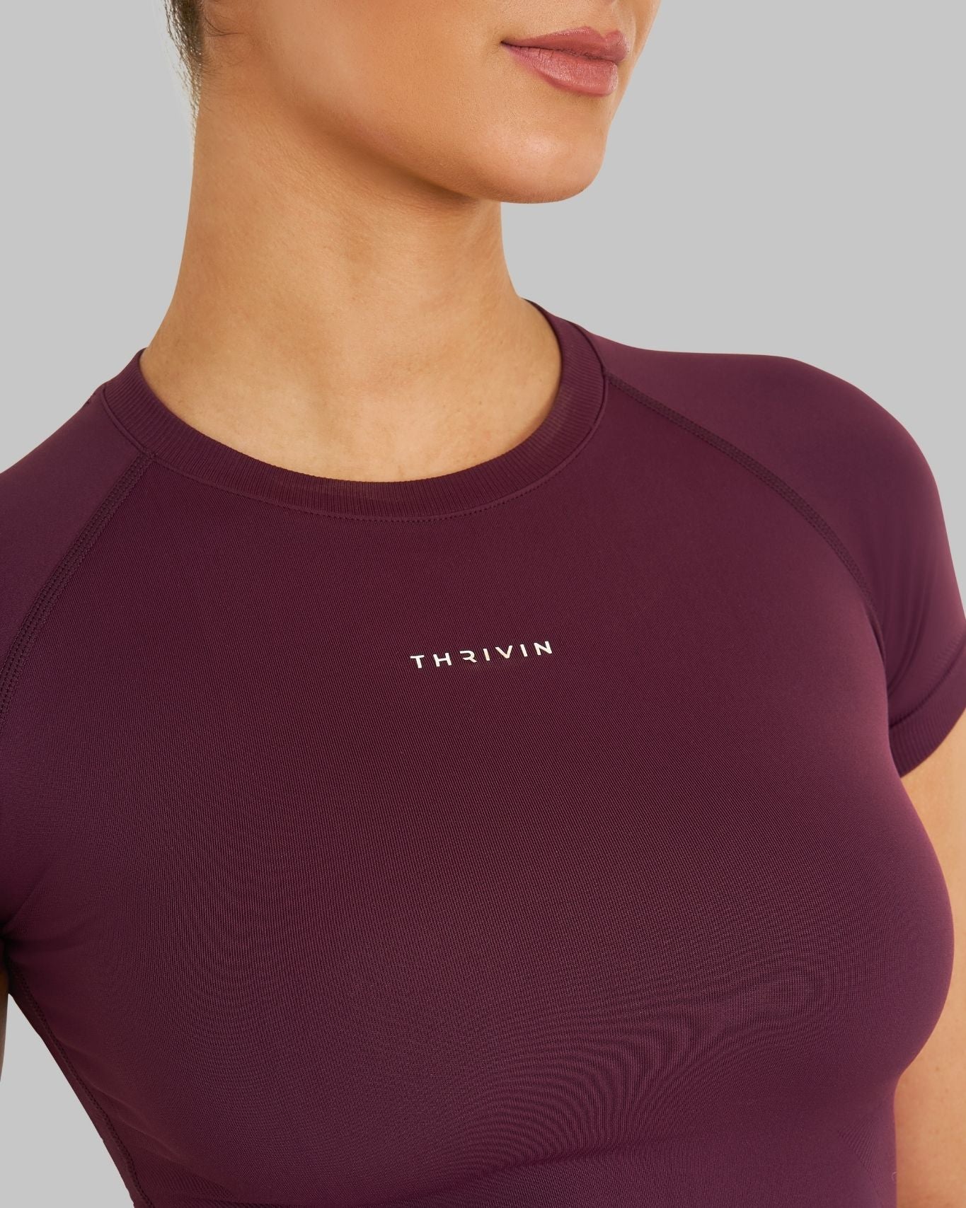 Elevate™ Compression T-shirt | Winter Plum