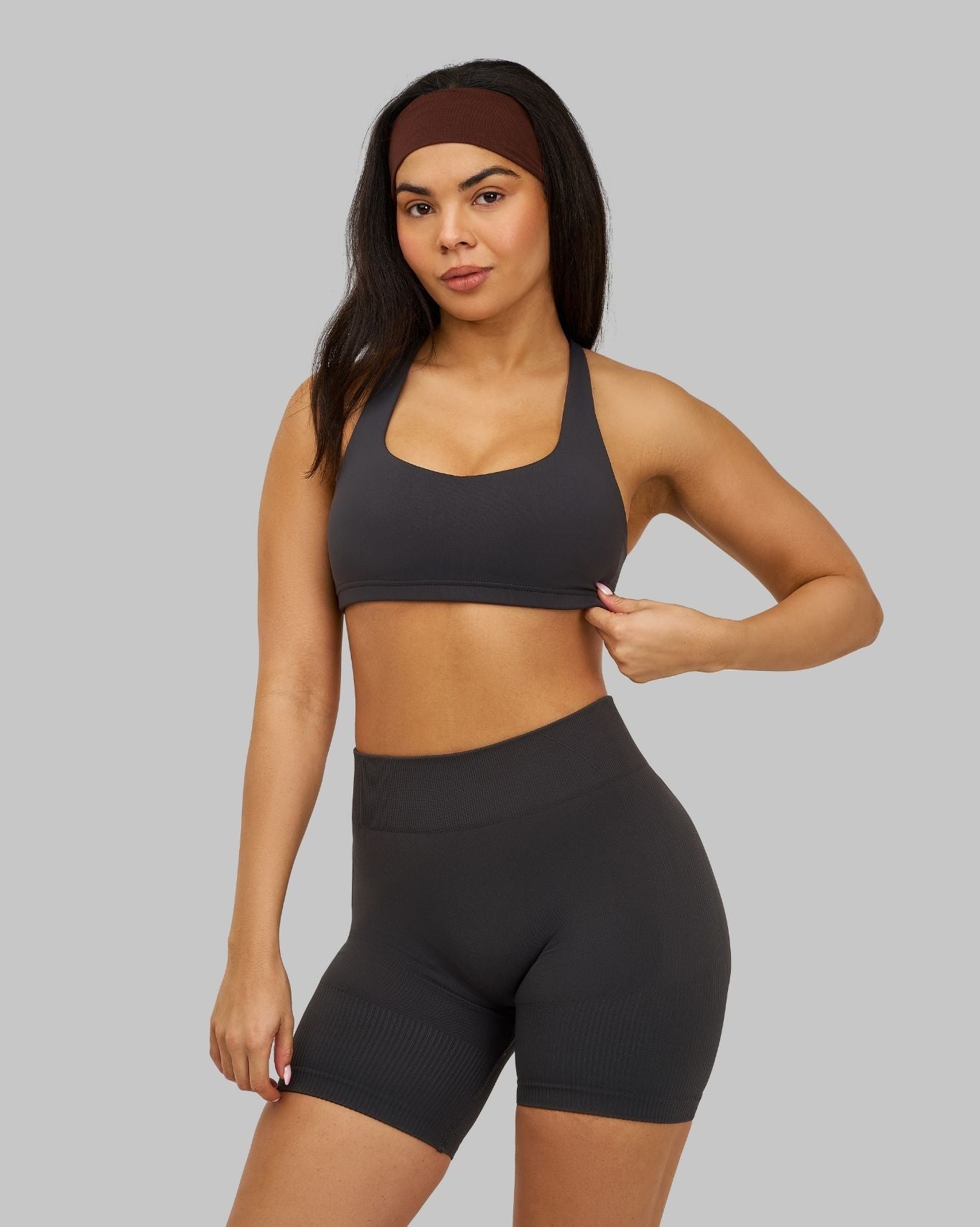 Elevate™ Sculpting Medium Impact Multiway Bra | Charcoal Grey