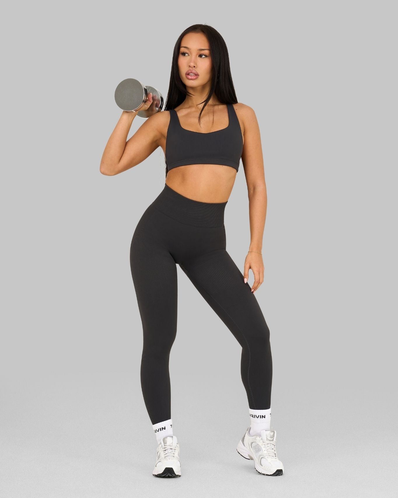Elevate™ Sculpting High Waist Scrunch Leggings | Charcoal Grey