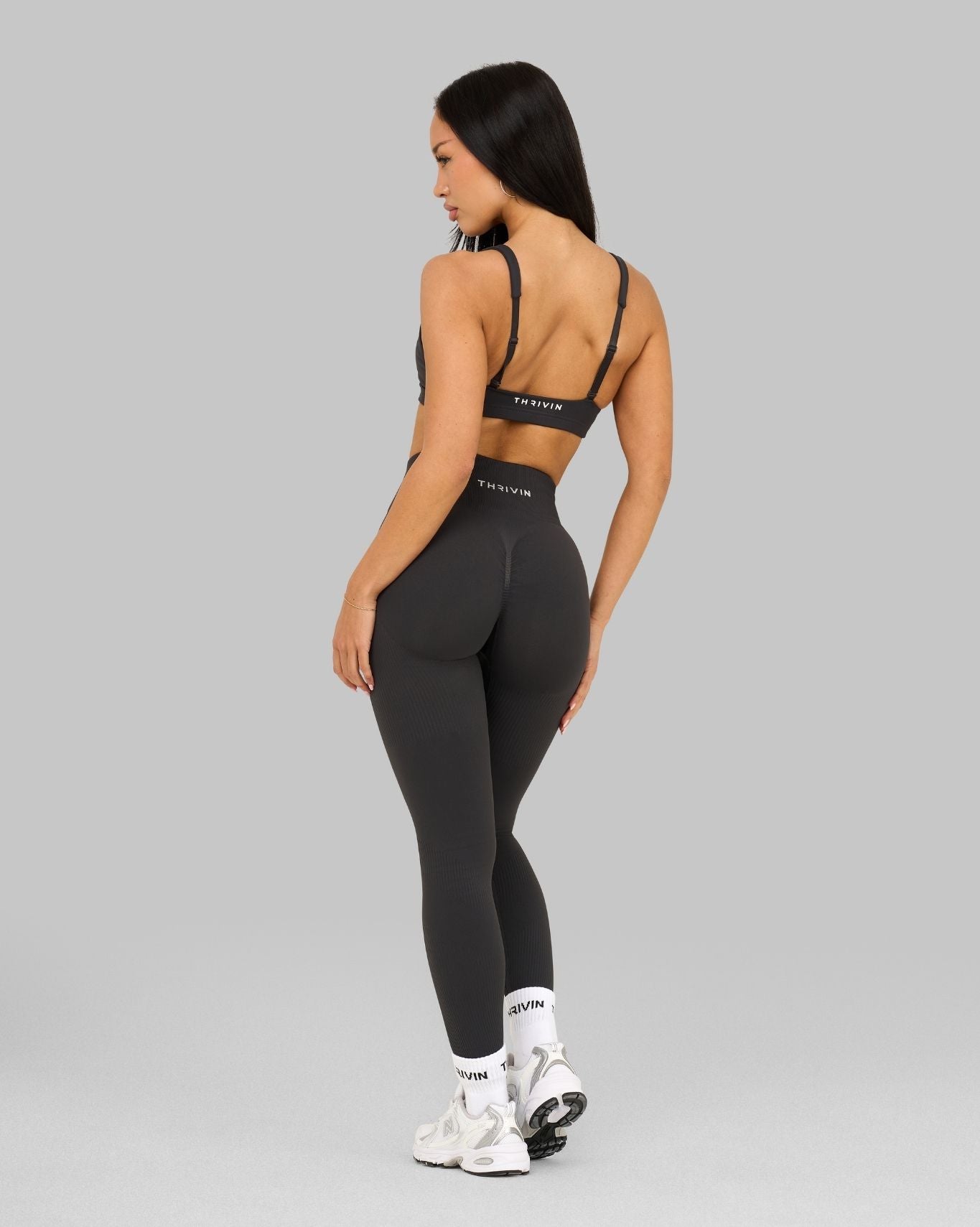 Elevate™ Sculpting High Waist Scrunch Leggings | Charcoal Grey