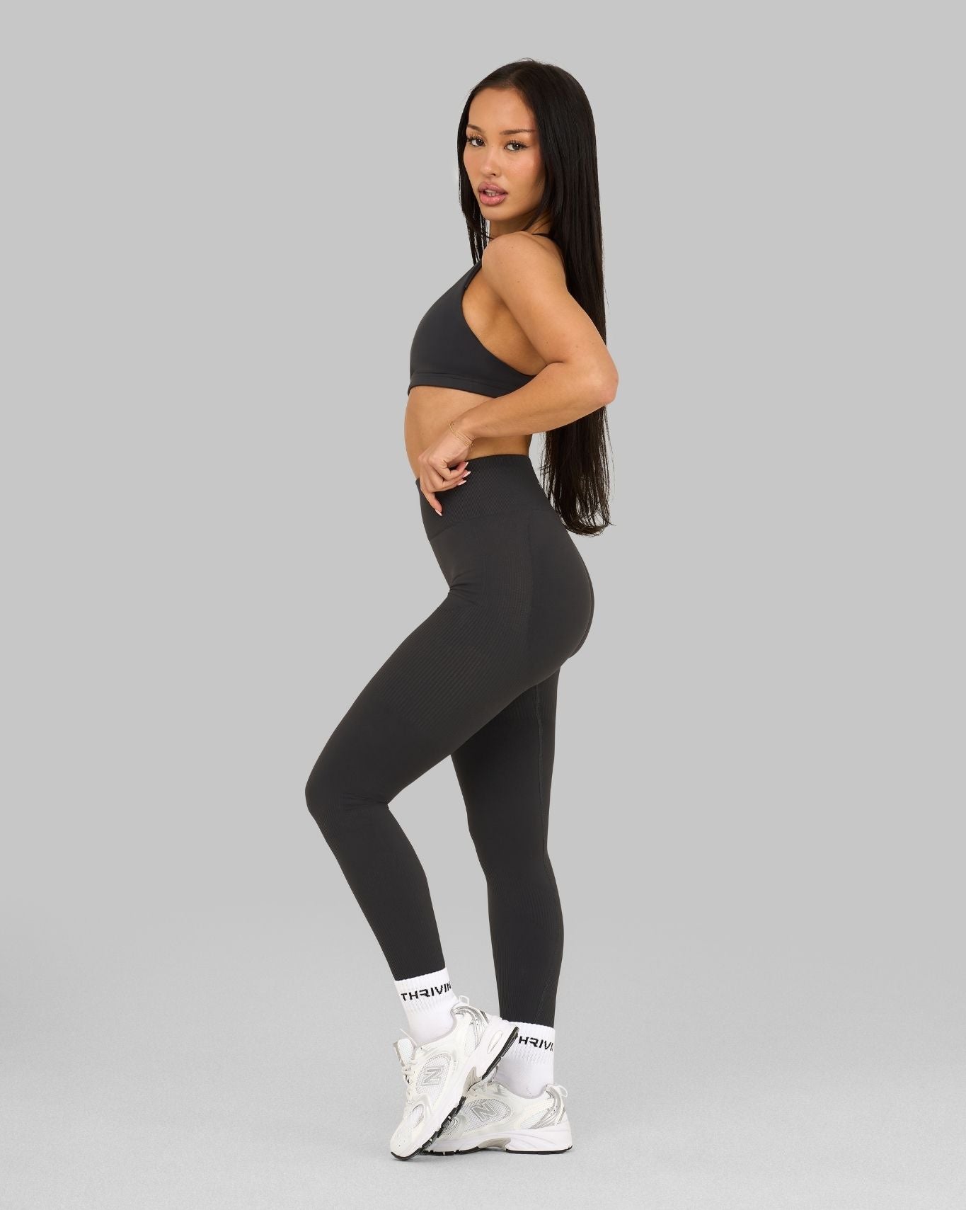 Elevate™ Sculpting High Waist Scrunch Leggings | Charcoal Grey