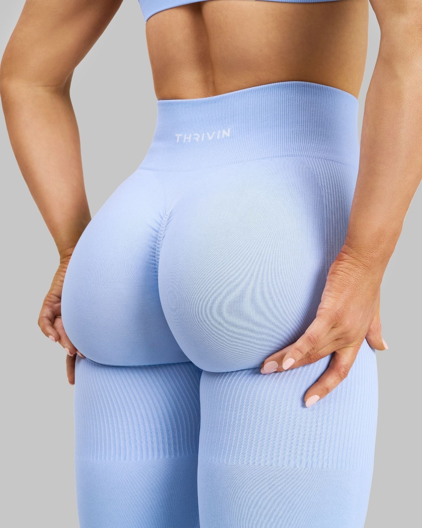 Elevate™ Sculpting High Waist Scrunch Leggings | Glacier