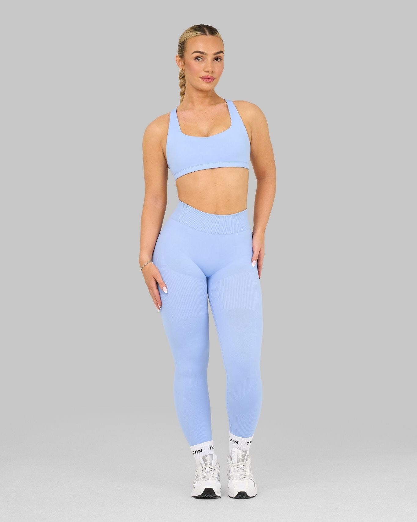 Elevate™ Sculpting High Waist Scrunch Leggings | Glacier