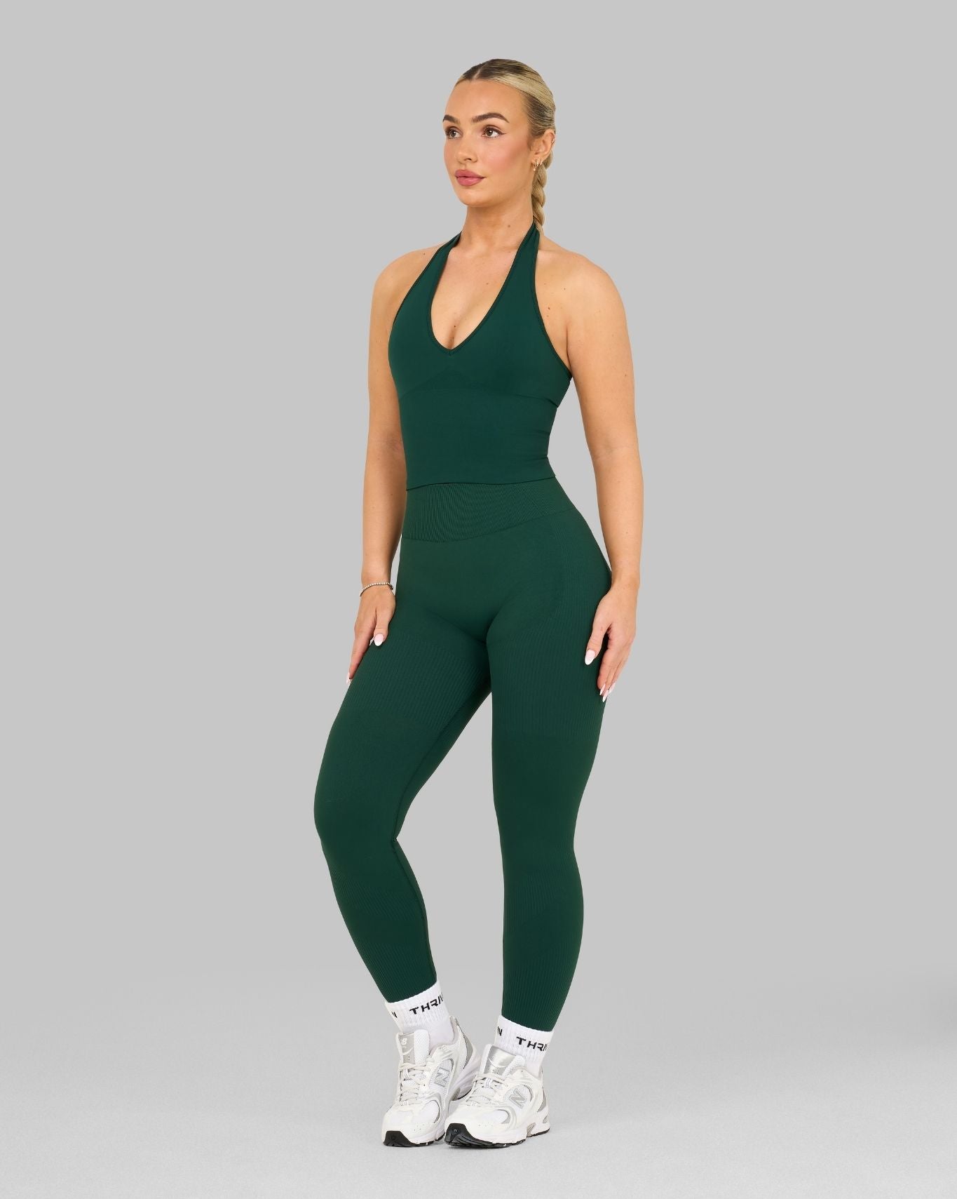 Elevate™ Sculpting High Waist Scrunch Leggings | Pine Green