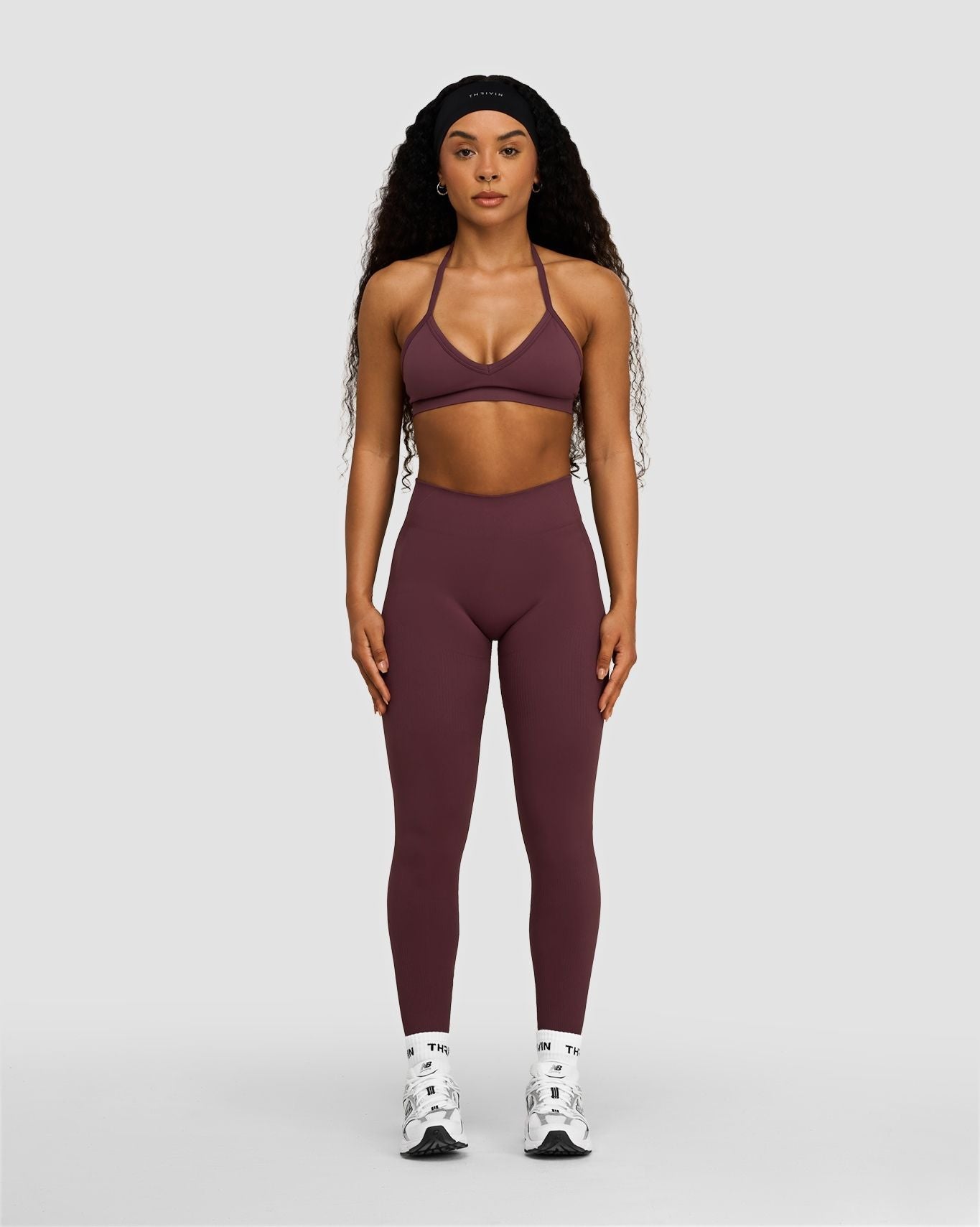 Elevate™ Sculpting Mid Waist Scrunch Leggings | Dark Mauve