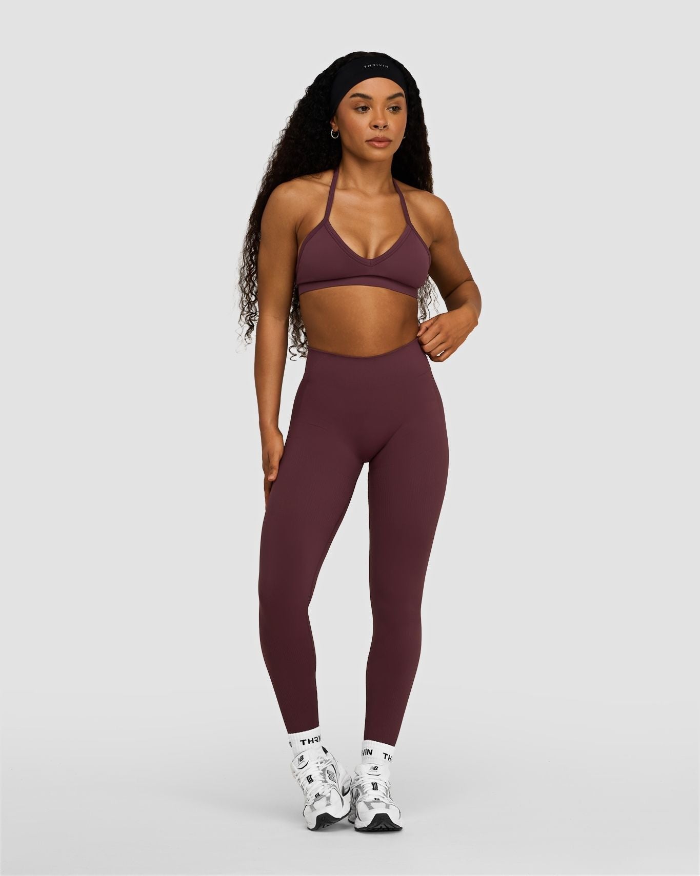 Elevate™ Sculpting Mid Waist Scrunch Leggings | Dark Mauve