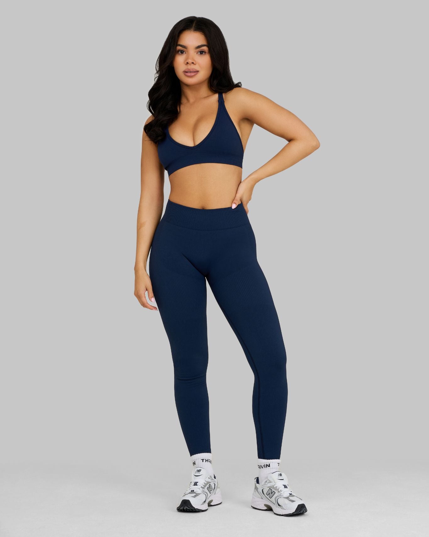 Elevate™ Sculpting Mid Waist Scrunch Leggings | Midnight Navy