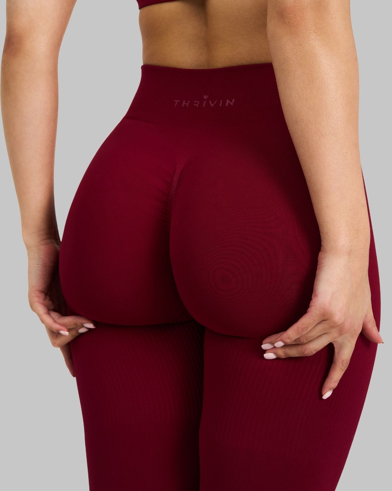 Elevate™ Sculpting Mid Waist Scrunch Leggings | Raspberry