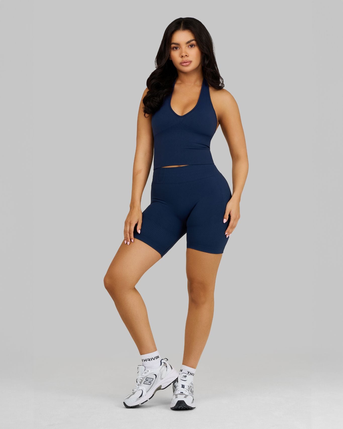 Elevate™ Sculpting Mid Waist Scrunch Shorts | Midnight Navy