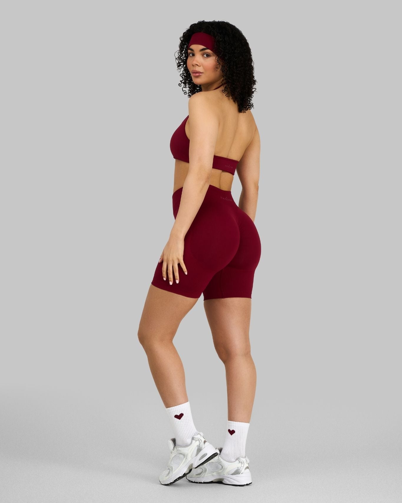 Elevate™ Sculpting Mid Waist Scrunch Shorts | Raspberry