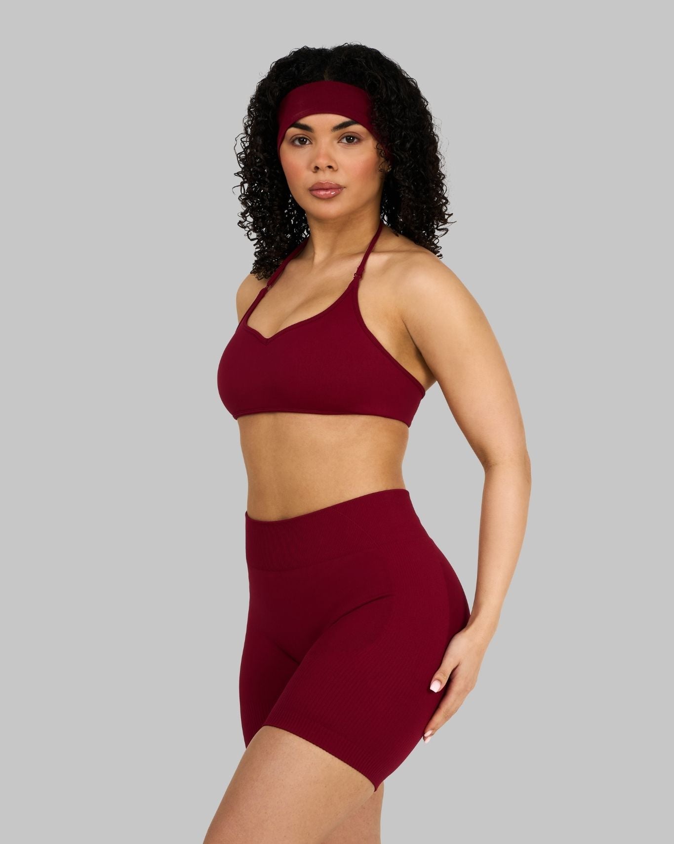 Elevate™ Sculpting Mid Waist Scrunch Shorts | Raspberry