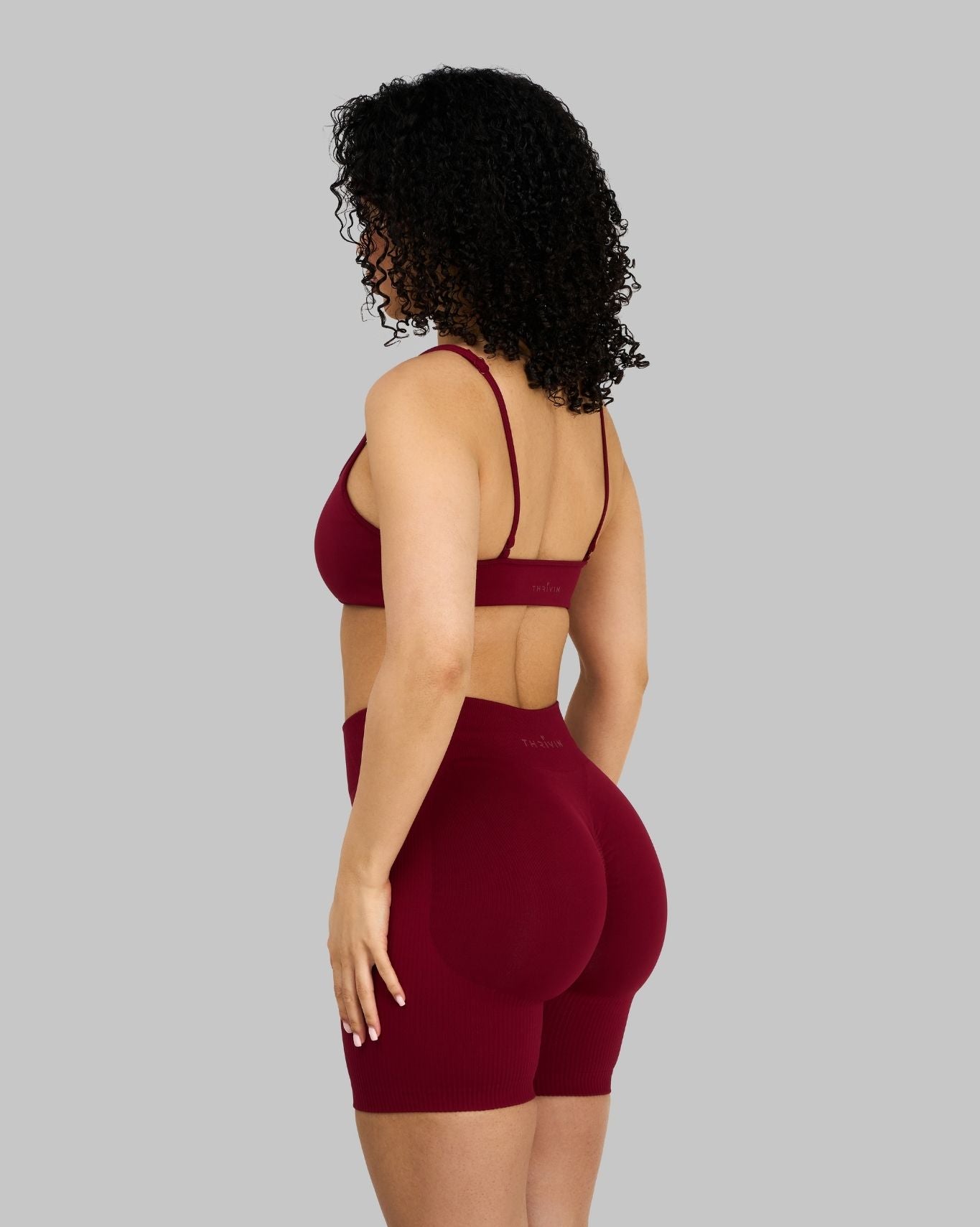Elevate™ Sculpting Mid Waist Scrunch Shorts | Raspberry