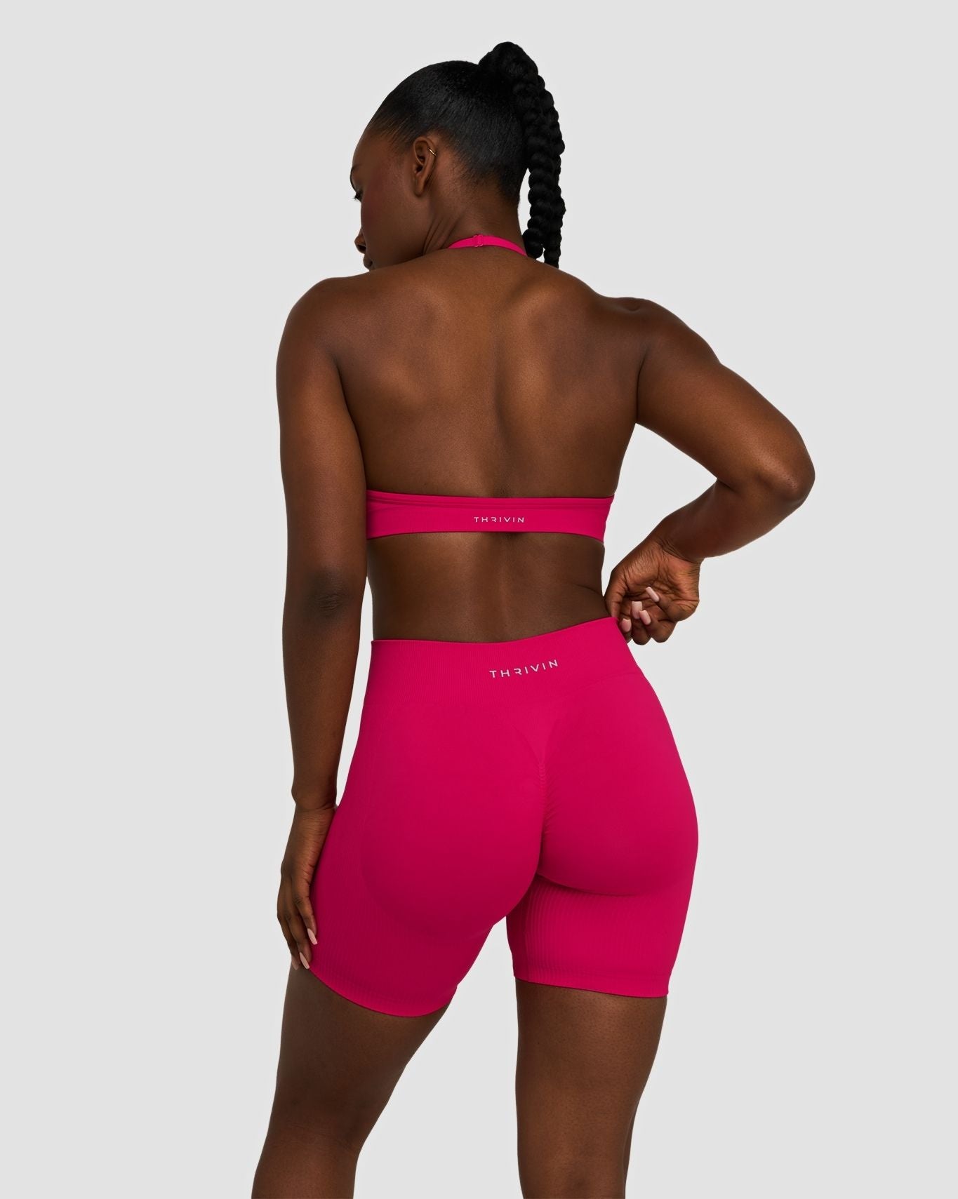 Elevate™ Sculpting Mid Waist Scrunch Shorts | Strawberry