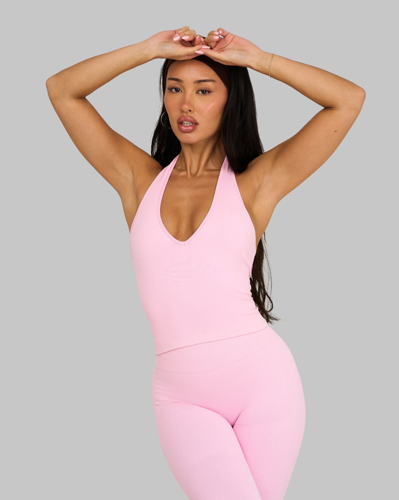 Elevate™ Sculpting Seamless Halterneck Top | Candy Pink