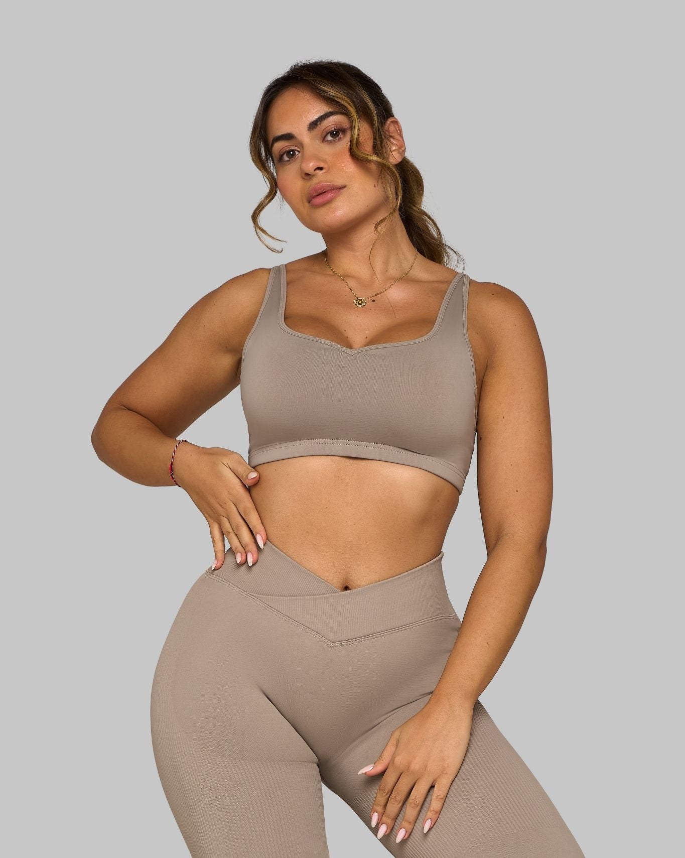 Elevate™ Sweetheart Impact Bra | Latte