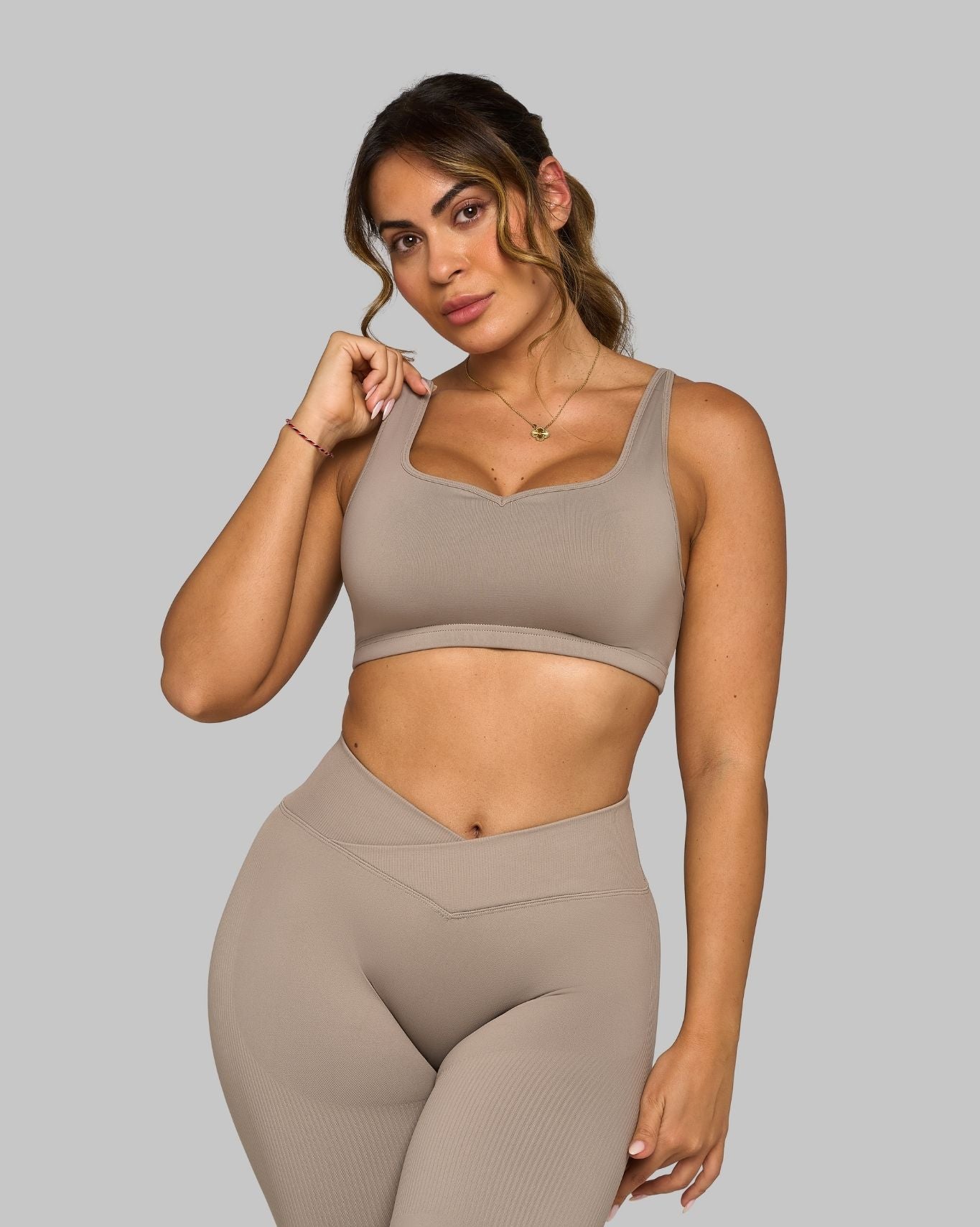 Elevate™ Sweetheart Impact Bra | Latte