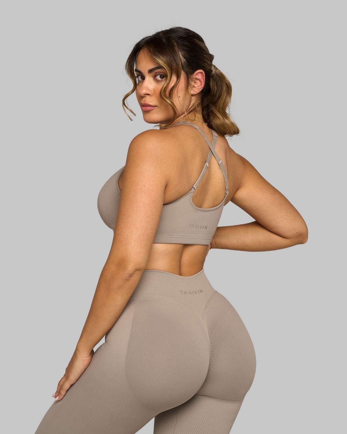 Elevate™ Sweetheart Impact Bra | Latte