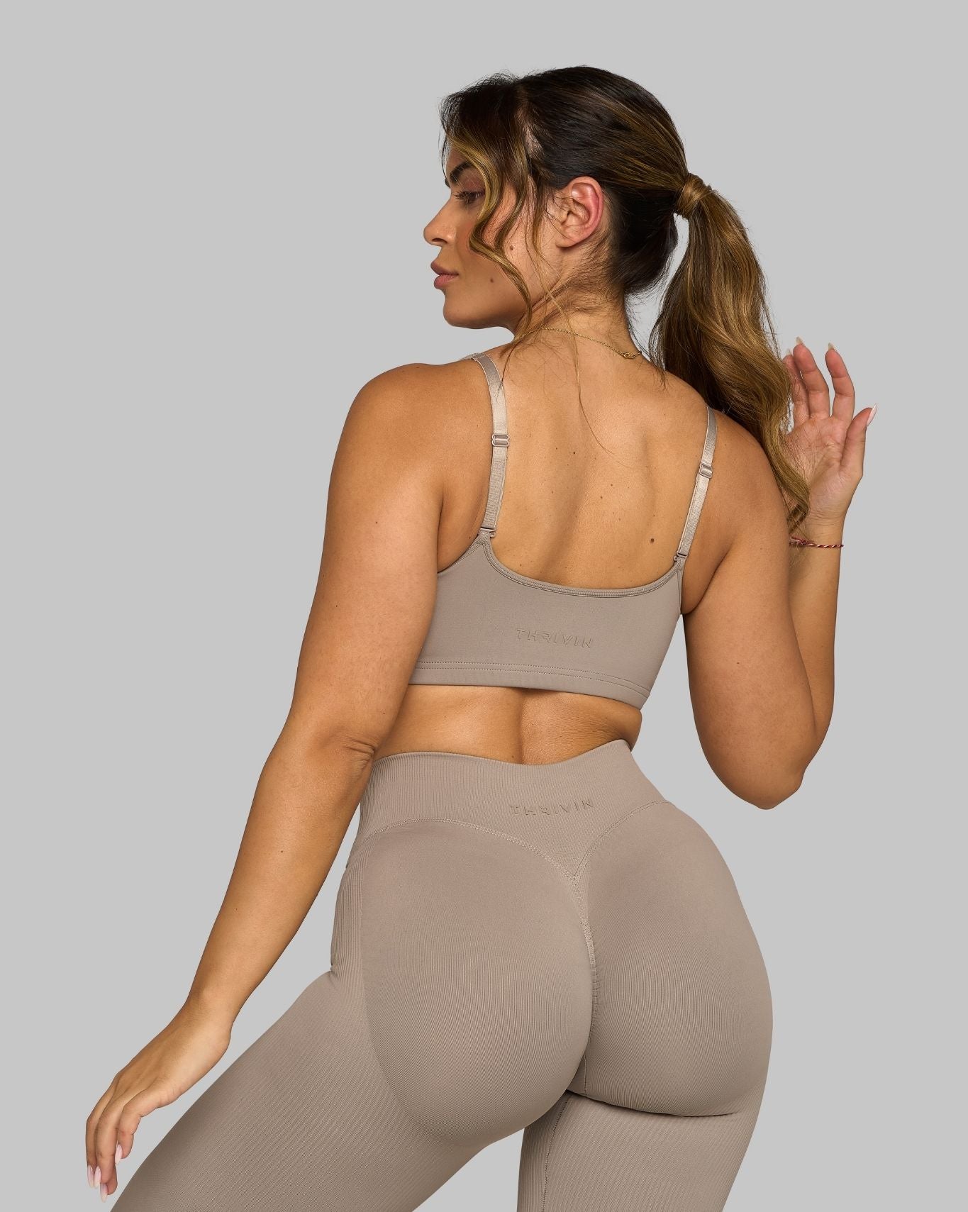 Elevate™ Sweetheart Impact Bra | Latte