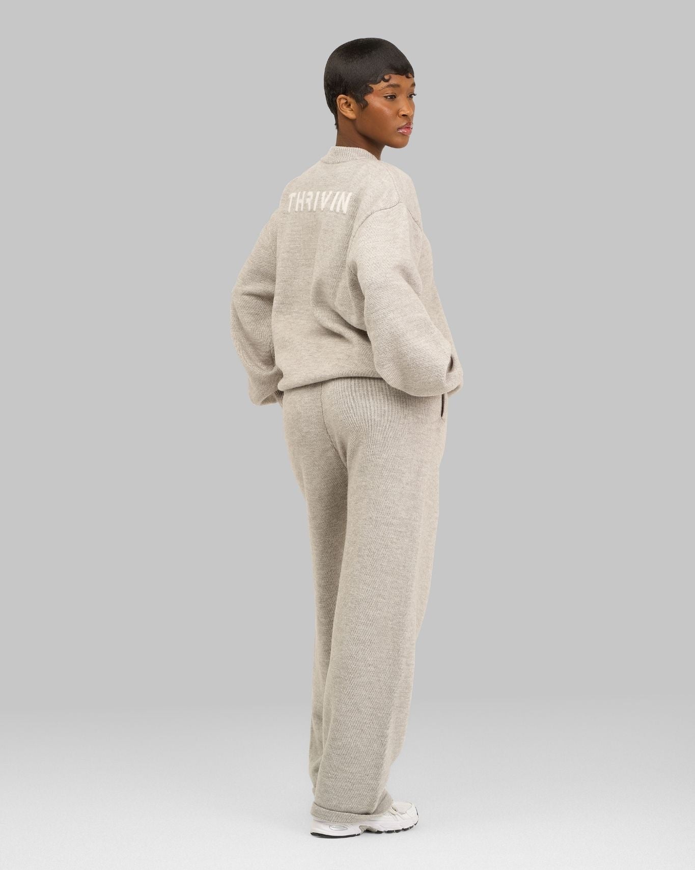 Essential Knitted Sweater | Stone