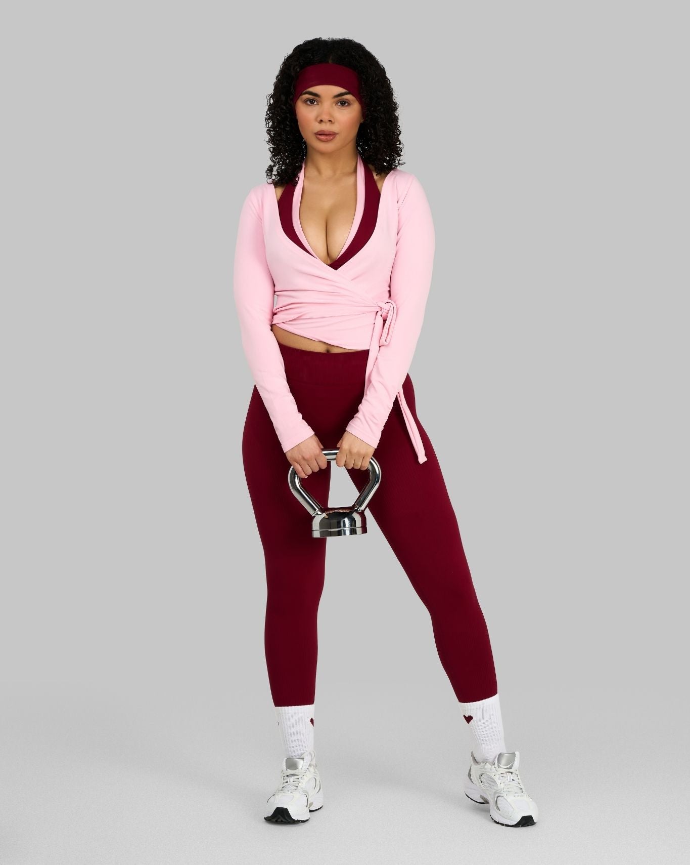 The Essential Collection Wrap Top | Cotton Pink