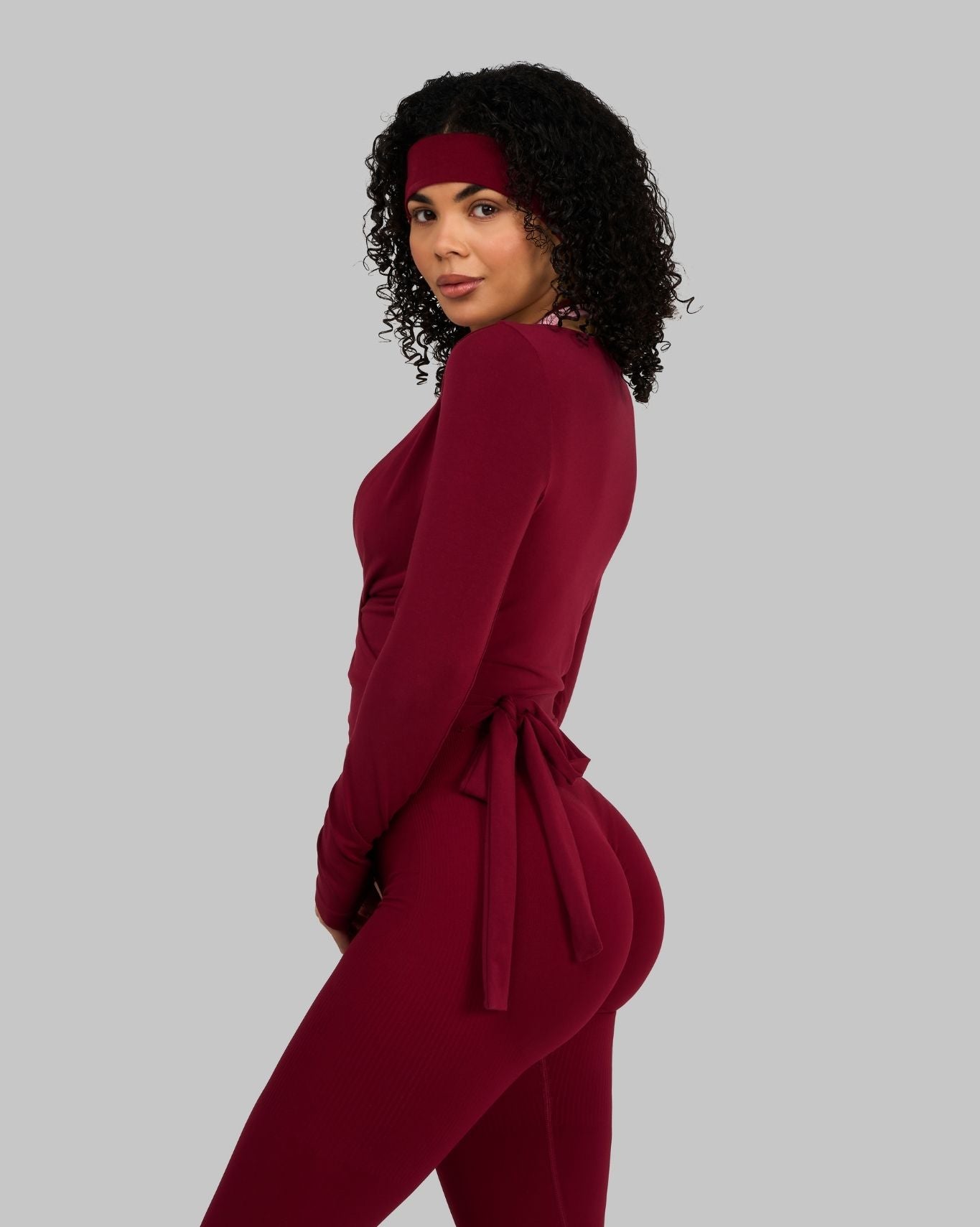 The Essential Collection Wrap Top | Raspberry